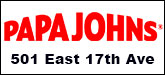 Papa Johns Sponsorship Banner