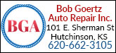 Bob Goertz Auto Repair, Inc. Sponsorship Banner